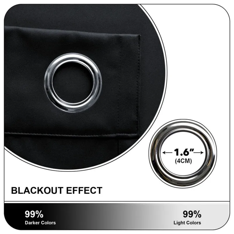 Blackout Curtains – Eyelet Thermal Panel - Image 3