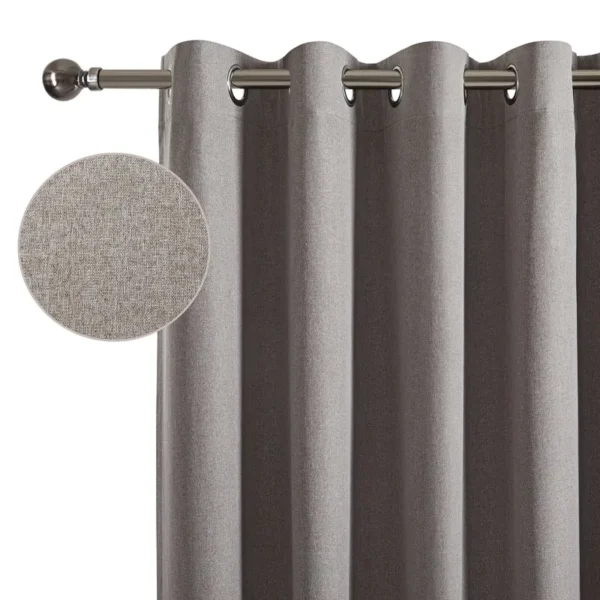 Blackout Curtains – Linen Blend Panel Pair