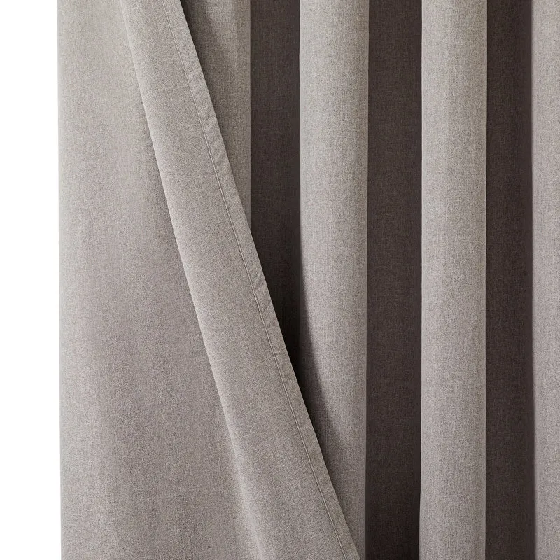 Blackout Curtains – Linen Blend Panel Pair - Image 3