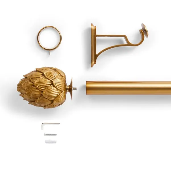 Curtain Rods – Artichoke Fixed Metal Design - Image 3