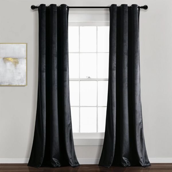 Velvet Solid Curtains