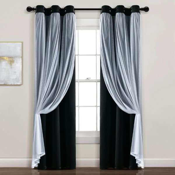 Grommet Black Curtains