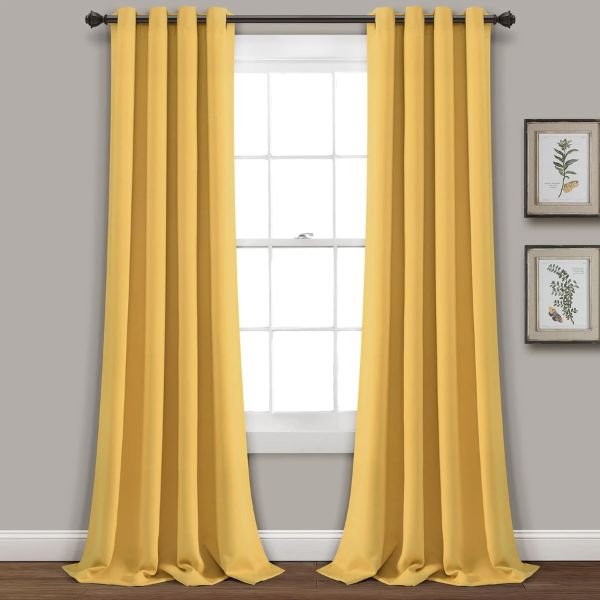Gold Yellow Curtains