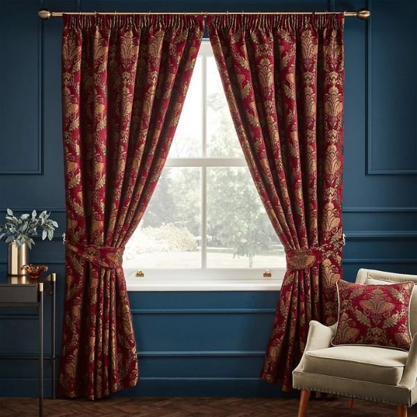 Paoletti Burgundy Curtains
