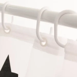 Snap-On White Shower Rings
